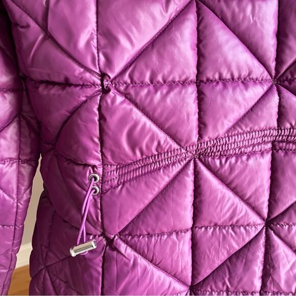 Steve Madden Women's Plum Fleece-Trim Puffer Quilted Coat, Medium New - Picture 9 of 10